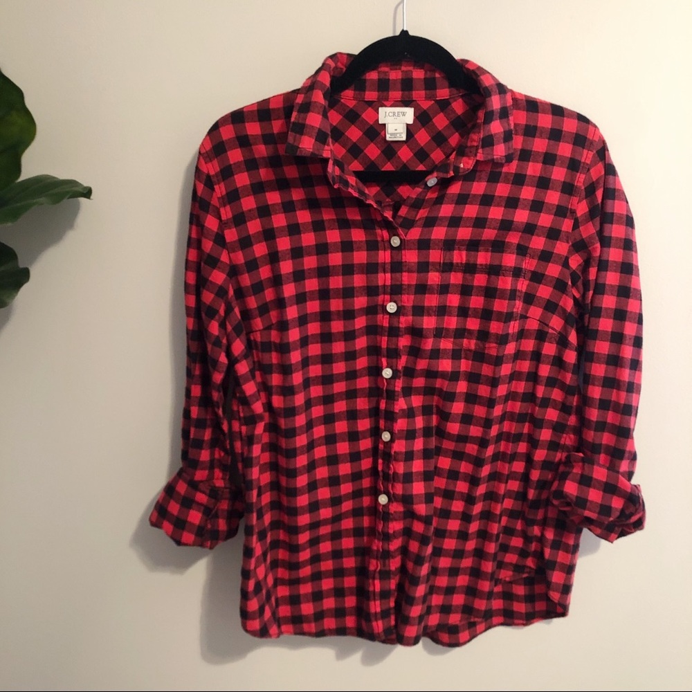J. Crew Buffalo Check Button Up